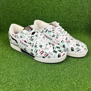 Troop Crown Limited Edition Old School Vintage White Flag Low Top Sz 11.5